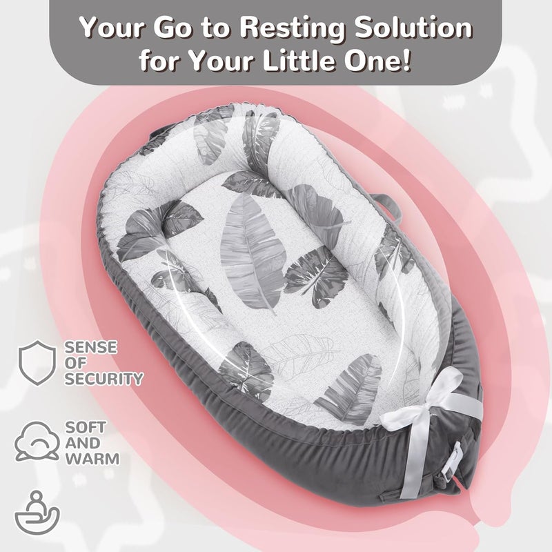 EAQ Baby Lounger, Infant Lounger for Newborn,Portable Baby Nest Cover Breathable & Soft, Newborn Essentials - Image 2